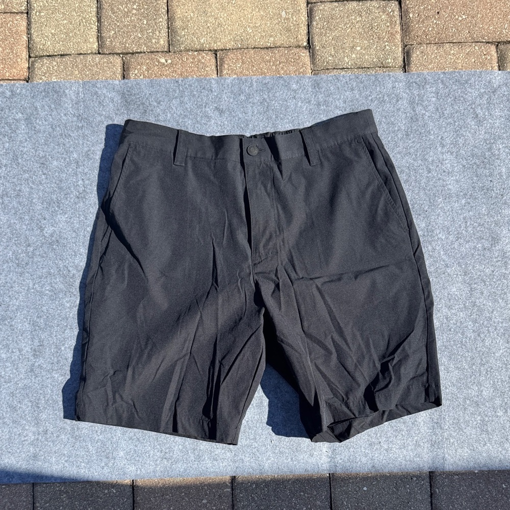 Banana Republic Men's Black Flat Front Shorts